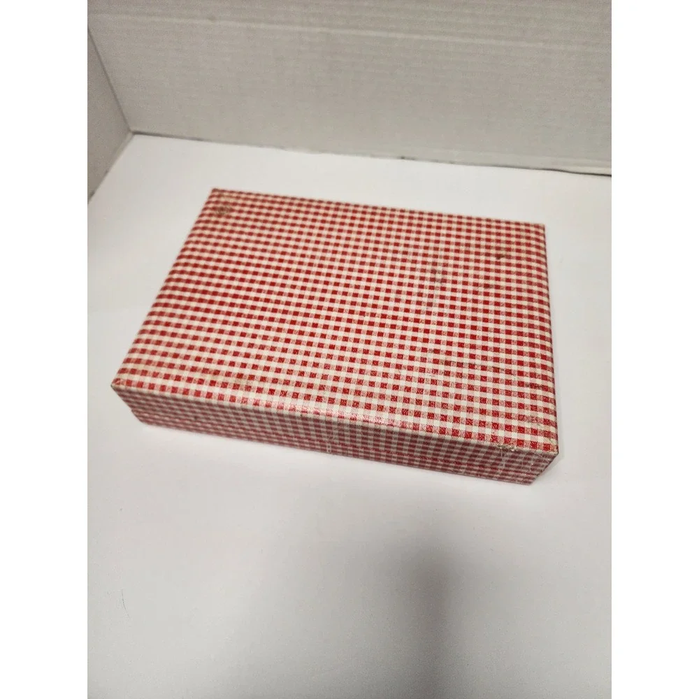 Vintage‎ Holly Hobby Gingham Velvet Embossed Jewelry Box